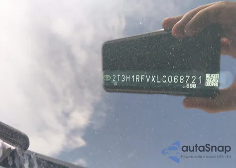 2020 Toyota Rav4 Le z USA, uszkodzony, nr VIN 2T3H1RFVXLC068721